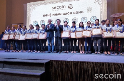 Secoin vinh danh các nghệ nhân gạch bông